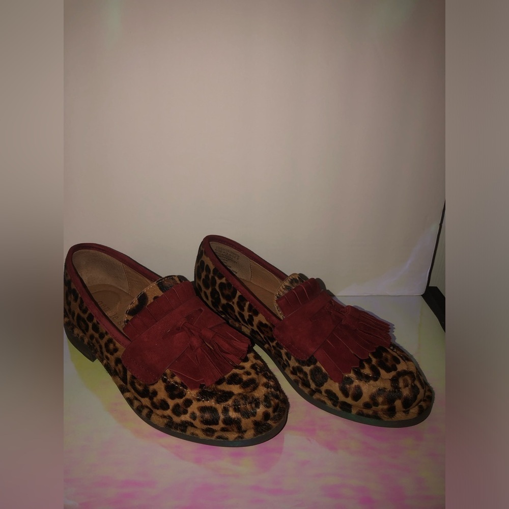 Gentle Souls Leopard and Red Loafers size 6 - Picture 12 of 16